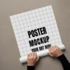 Versatile Blank White Poster for Custom Designs