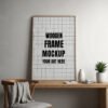 Wooden Frame Mockup for Minimalist Decor